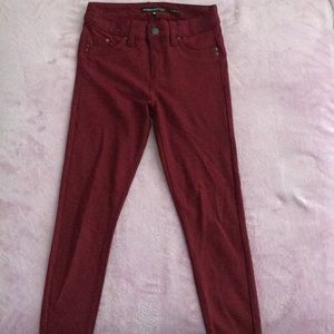 Red jeggings